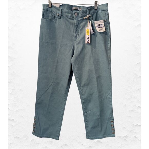 NWT  Code Bleu Chelsea Classic Rise Secret Tummy Panel Capri  Sz 12P - Picture 9 of 11